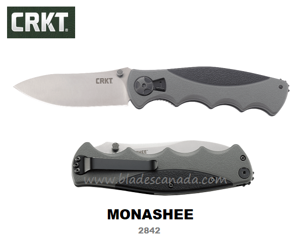 CRKT Monashee Field Strip Folding Knife, Black/Grey Handle, CRKT2842